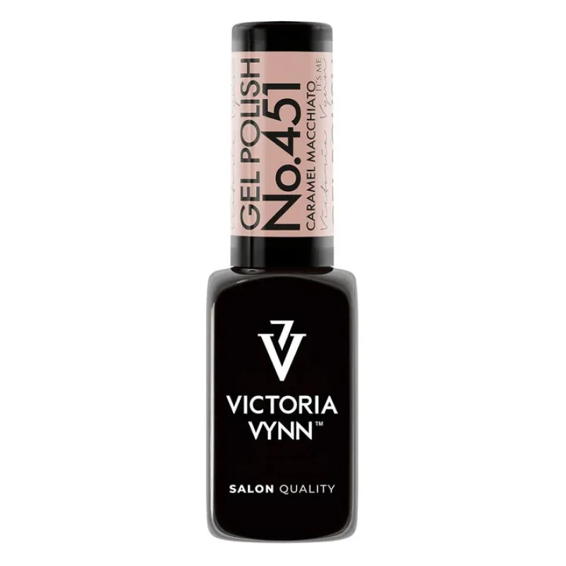 salon gel polish No.451 Caramel Macchiato (HEMA FREE, TPO FREE, DI-HEMA FREE)